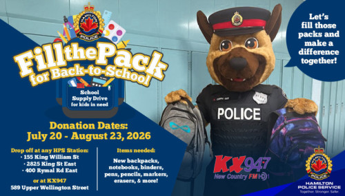Hamilton Police Launch 2026 "Fill the Pack" Campaign Hamilton Police Launch 2026 "Fill the Pack" Campaign