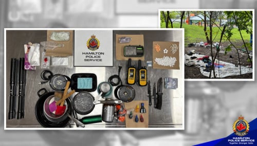 Hamilton Police Discover Makeshift Drug Operation in Park
