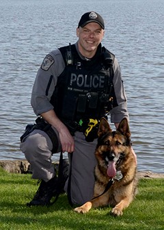 Officer Kerkhof and PSD Scout