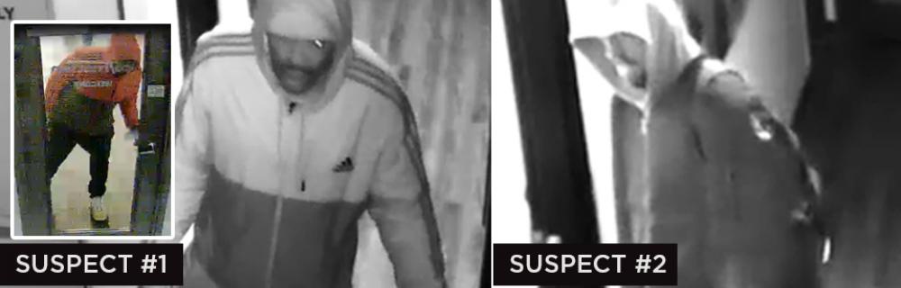 Two male suspects break into downtown offices